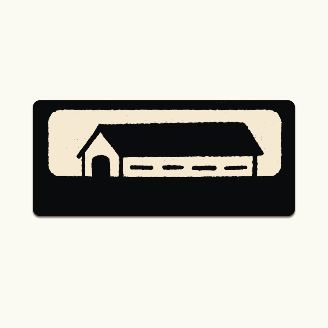 Long House Sticker