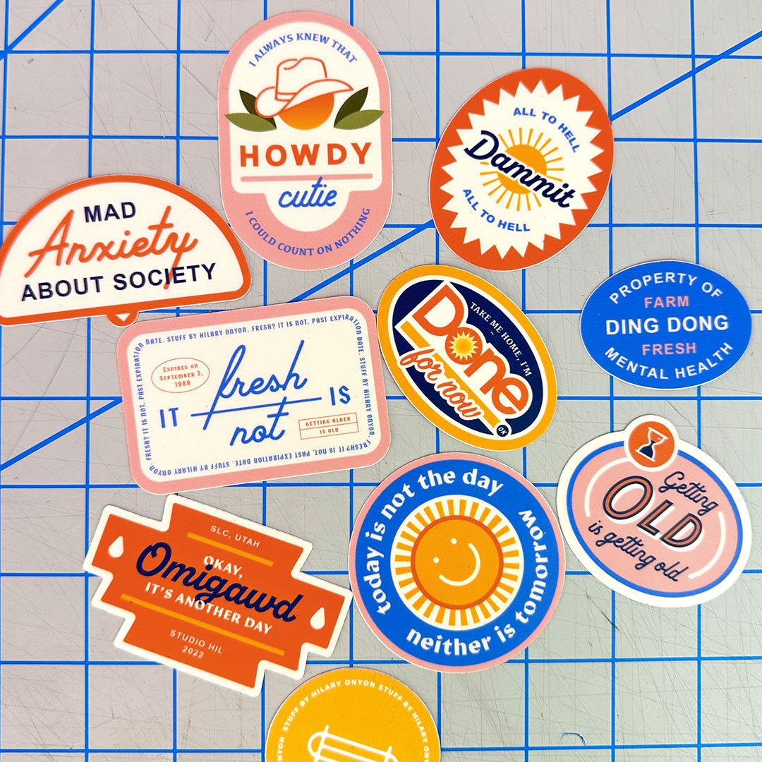 Life Crisis Fruit Label Sticker Pack