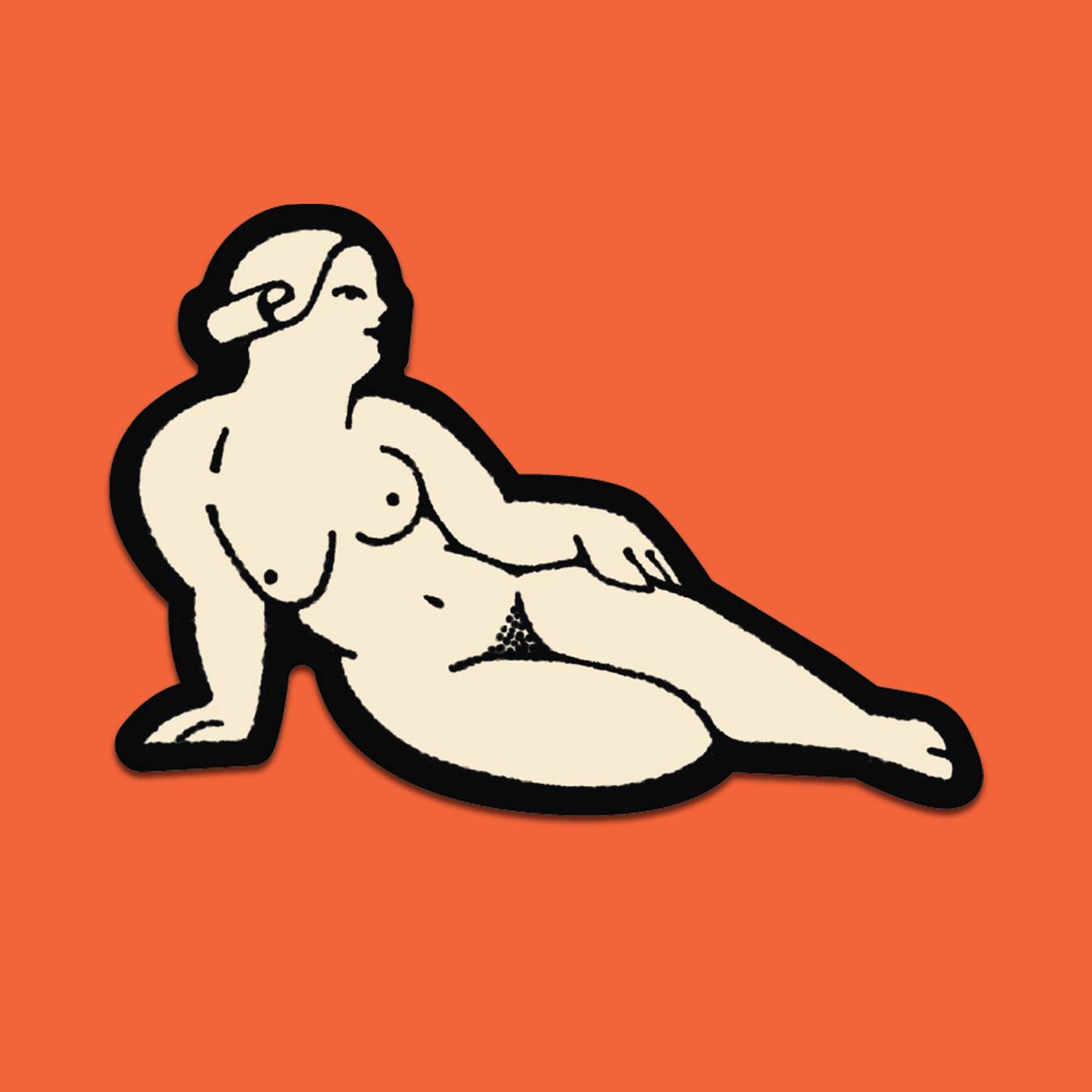 Naked Lady Sticker