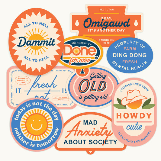 Life Crisis Fruit Label Sticker Pack